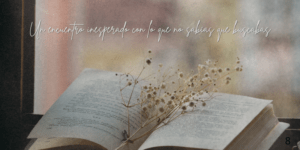 Un encuentro inesperado con lo que no sabías que buscabas